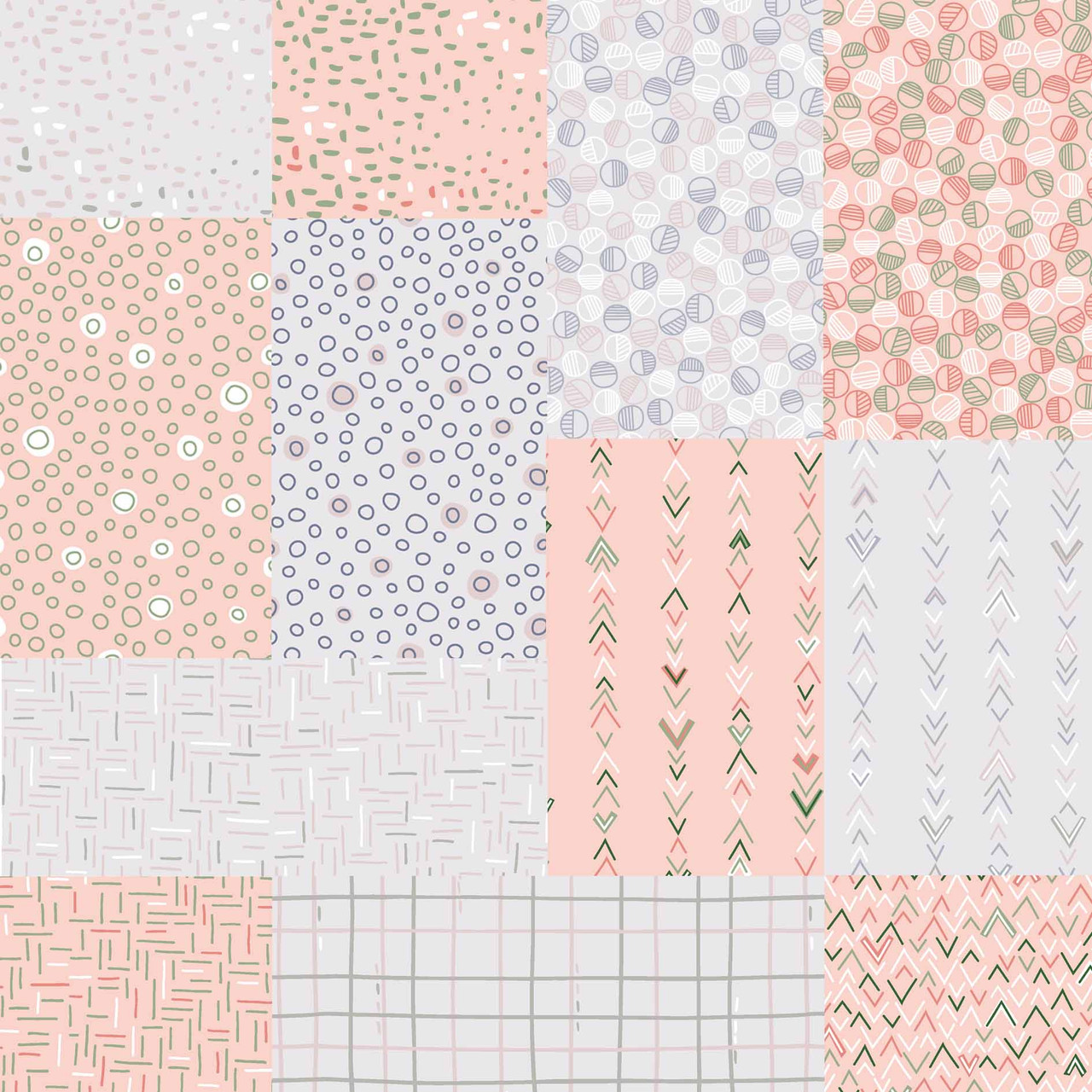 Valian Blush - Cotton Quilting Fabric