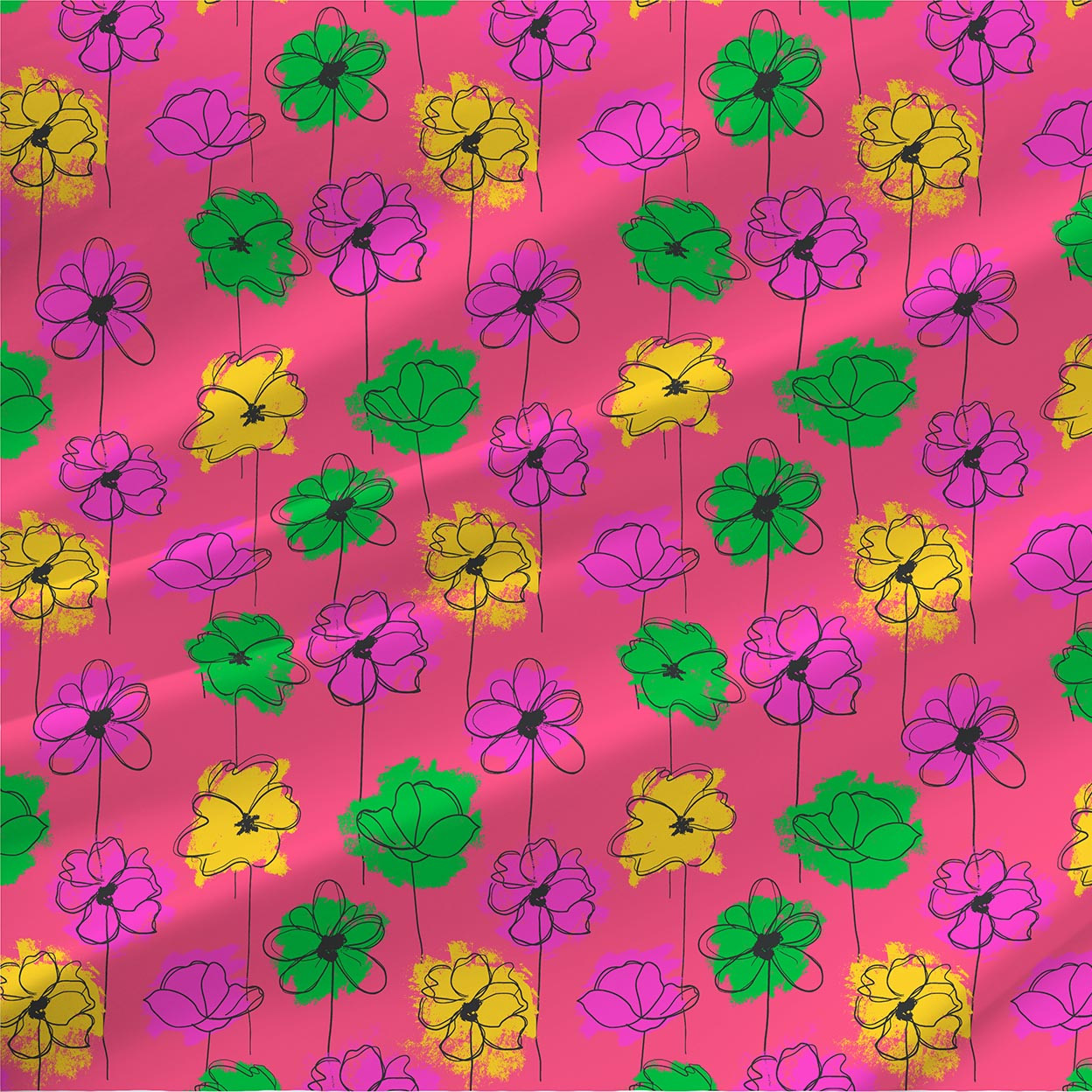 Crazy Lizzie - Floral Print Fabric | Shop The Textile District