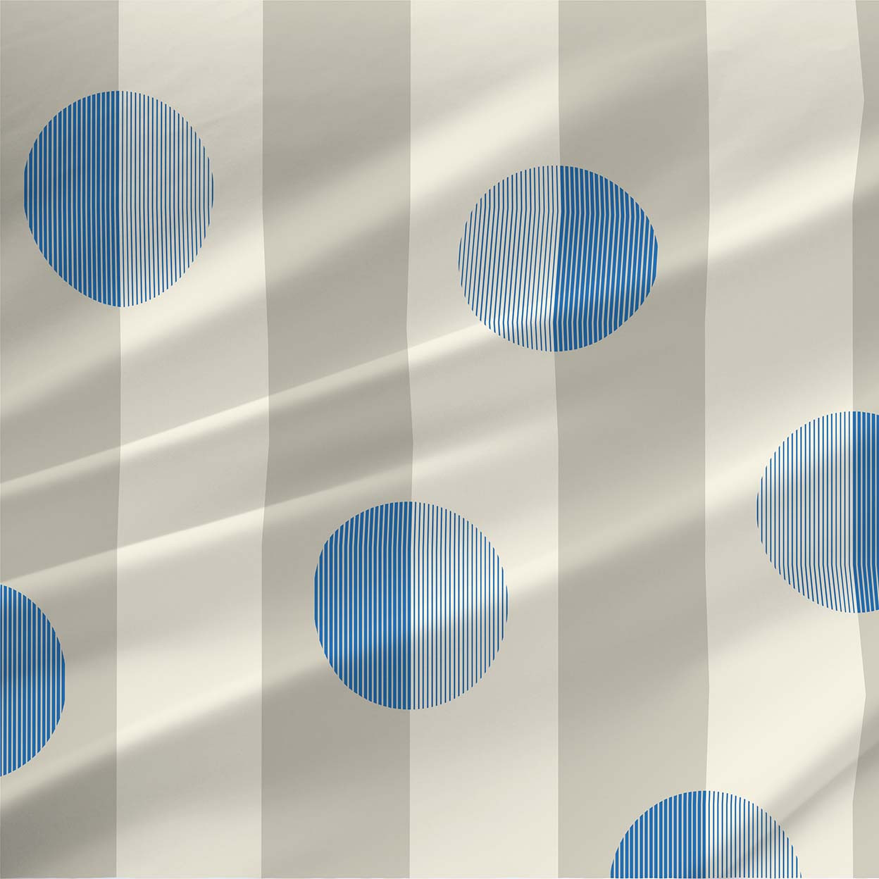㉙HIMAWARI〜リップルファブリック〜 Blink Modern Stripe Dot Fabric by the Yard | The Textile District