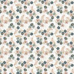 Victoria Garden Fabric in Blush colorway by AjoyeDesigns