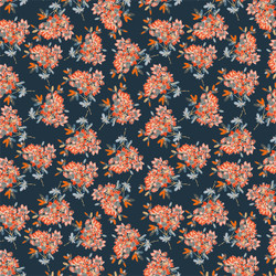 Rhodie Fabric in Blue colorway by AjoyeDesigns