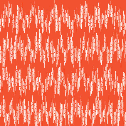 ZigZag Abstract Fabric Design (Coral colorway)