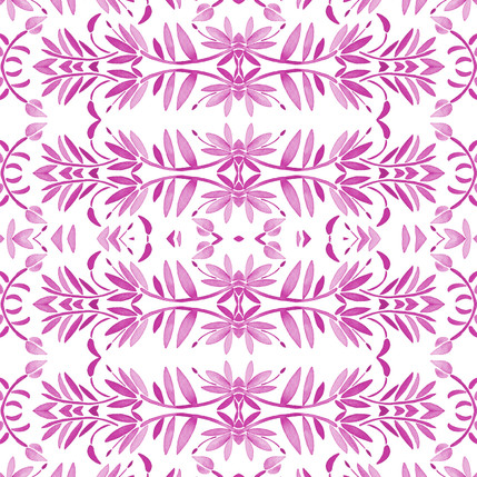 Porto Floral Fabric Design (Peony colorway)