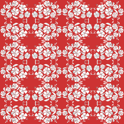 Poppy Floral Fabric Design (Pomfret colorway)