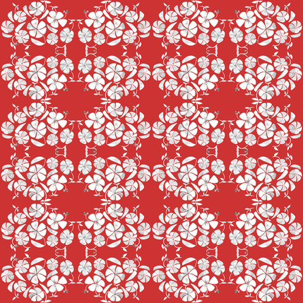 Poppy Floral Fabric Design (Pomfret colorway)