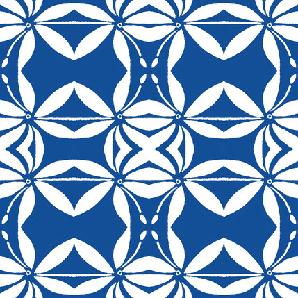 Grotto Reverse Floral Fabric Design (Amalfi colorway)
