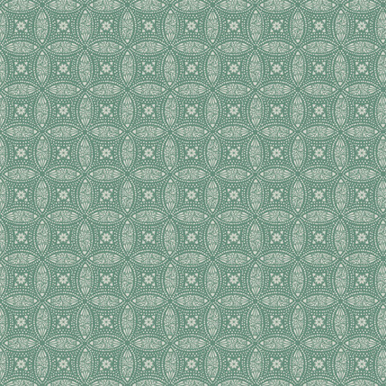 Overlapping Medallions Design (Evergreen colorway)