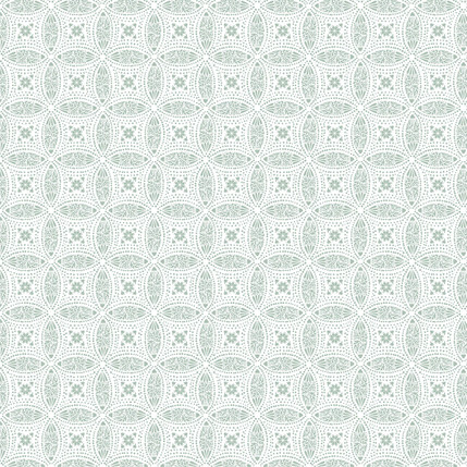 Overlapping Medallions Design (Evergreen colorway)