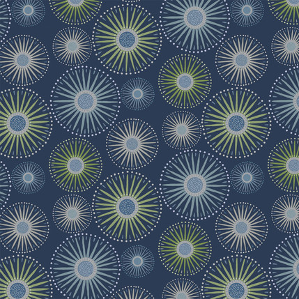 Sunburst Grande Fabric Design (Baltic colorway)