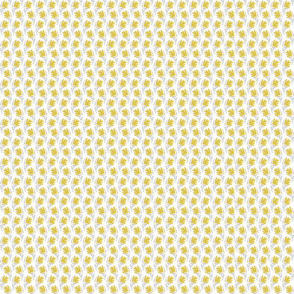 Waving Flowers Fabric Design (Citron colorway)