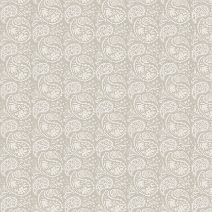 Matisse Paisley Fabric Design (Taupe colorway)