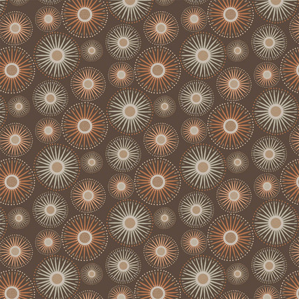 Sunburst Fabric Design (Dark Copper colorway)