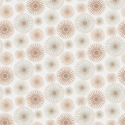 Sunburst Fabric Design (Light Copper colorway)