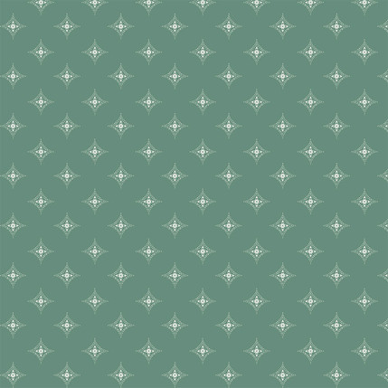 Diamond Medallions Fabric Design (Evergreen colorway)