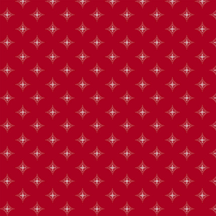 Diamond Medallions Fabric Design (Red colorway)