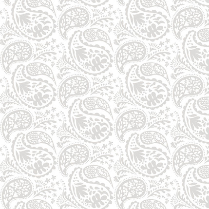 Matisse Paisley Grande Fabric Design (Light Gray colorway)