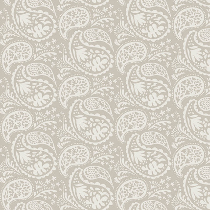 Matisse Paisley Grande Fabric Design (Taupe colorway)