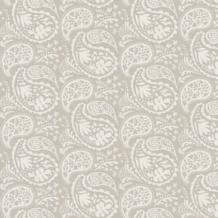 Matisse Paisley Grande Fabric Design (Taupe colorway)