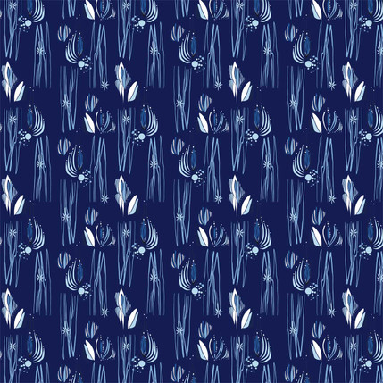 Sayulita Fabric Design (Indigo Dream colorway)