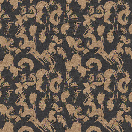 Calligraphy Paint Fabric Design (Ash colorway)