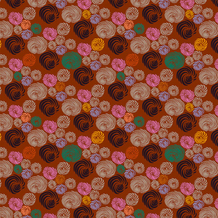 Tumbleweed Abstract Fabric Design (Fete colorway)