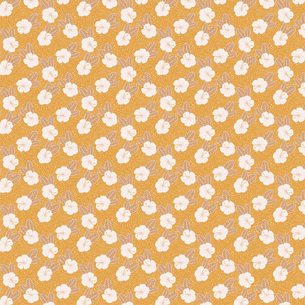 Tropical Floral (Mustard colorway)