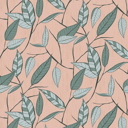 Tropical Leaves (Pale colorway)