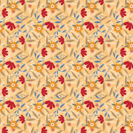 Midwest Tango Fabric Design (Afternoon Warmth colorway)
