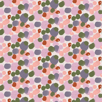 Abstract Painting Fabric Design (Pastel colorway)