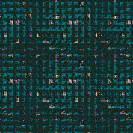 Inky Squares Fabric Design (Under the Sea colorway)