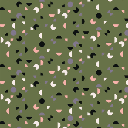 Niblets Fabric Design (Seaweed colorway)