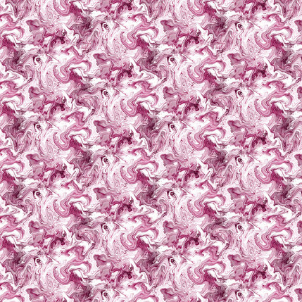 Artistic Swirls Fabric Design (Pink colorway)