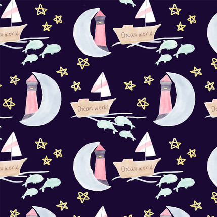 Dream World Grande Fabric Design (Milky colorway)