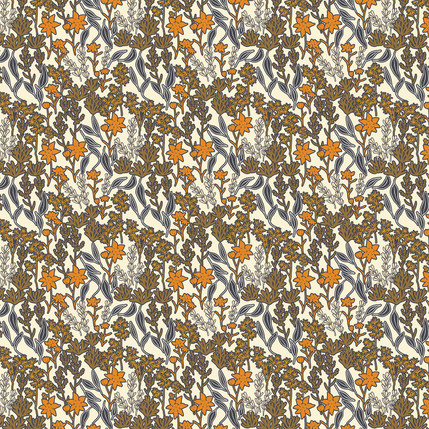 Desert Hillside Fabric Design (Golden Mist colorway)