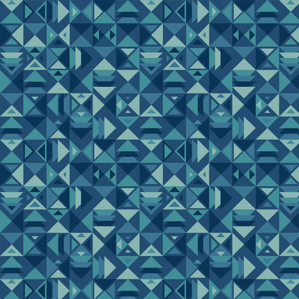 Trigon Geometric (Ocean colorway)