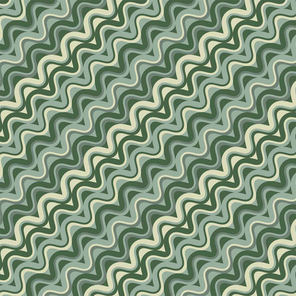Wave Stripe (Forest colorway)