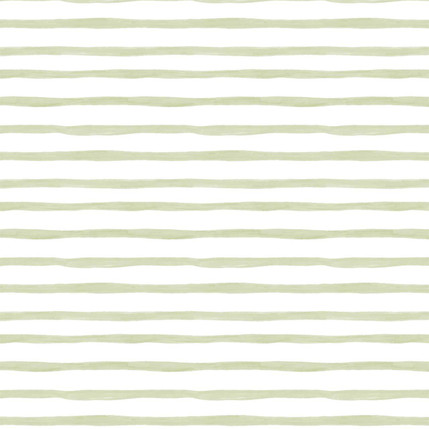 Squiggly Stripes Stripe Fabric Design (Sage colorway)