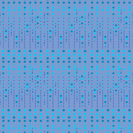 Crazy Bubbles Fabric Design (Blue colorway)