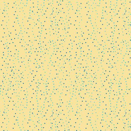 Wavy Spots Fabric Design (Blue Yellow colorway)