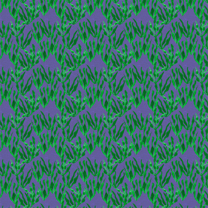 Sea Meadow Fabric Design (Amethyst colorway)