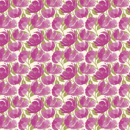 Poppies of Perseverence Fabric Design (Bold colorway)