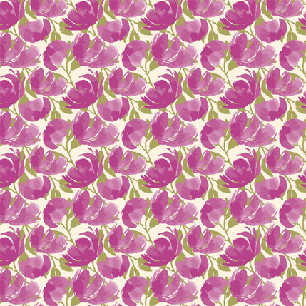 Poppies of Perseverence Fabric Design (Bold colorway)