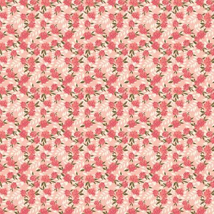 Magnificent Magnolias Fabric Design (Vibrant colorway)