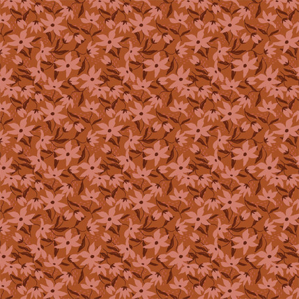 Whimsy Afternoon Fabric Design (Sunset colorway)