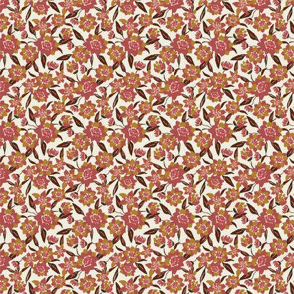 Sunflower Days Fabric Design (Sunset colorway)