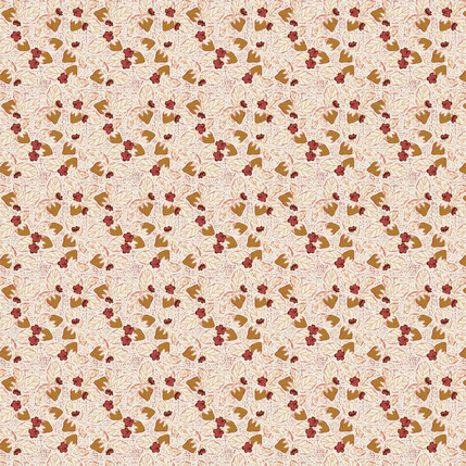 Strawberry Patch Fabric Design (Sunset colorway)