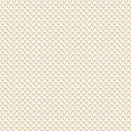 Poppy Lines Mini Fabric Design (White colorway)