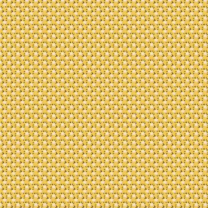 Poppy Lines Mini Fabric Design (Yellow colorway)