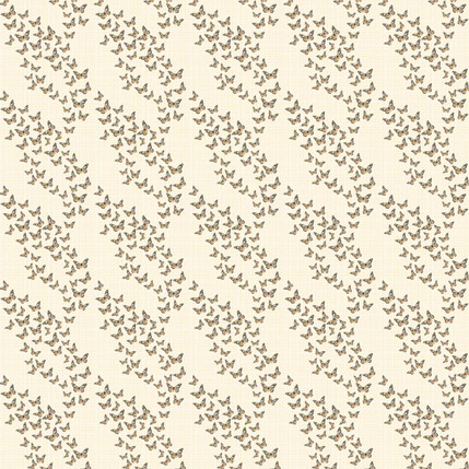 Monarch Migration Fabric Design (Cream colorway)