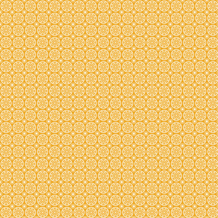 Mandolin Fabric Design (Orange colorway)